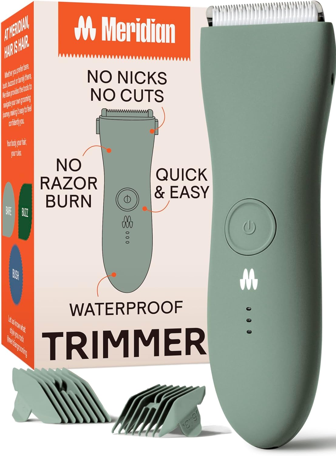 meridian body hair trimmer for men